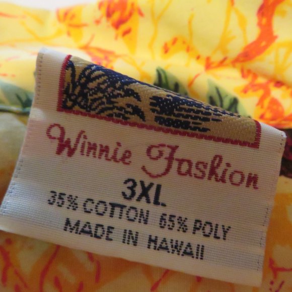 MENS HAWAII FLORAL PATTERN WINNIE FUSHION SHIRT - Picture 2 of 4